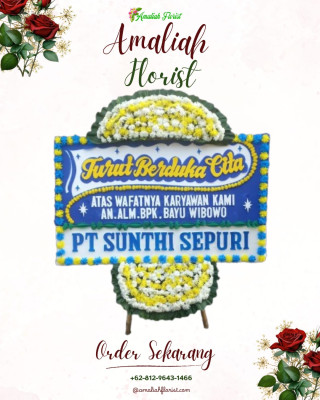 Papan Bunga Duka di Gane Barat Selatan