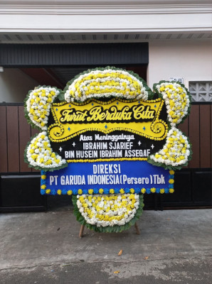 Papan Bunga Duka di Gane Barat Selatan